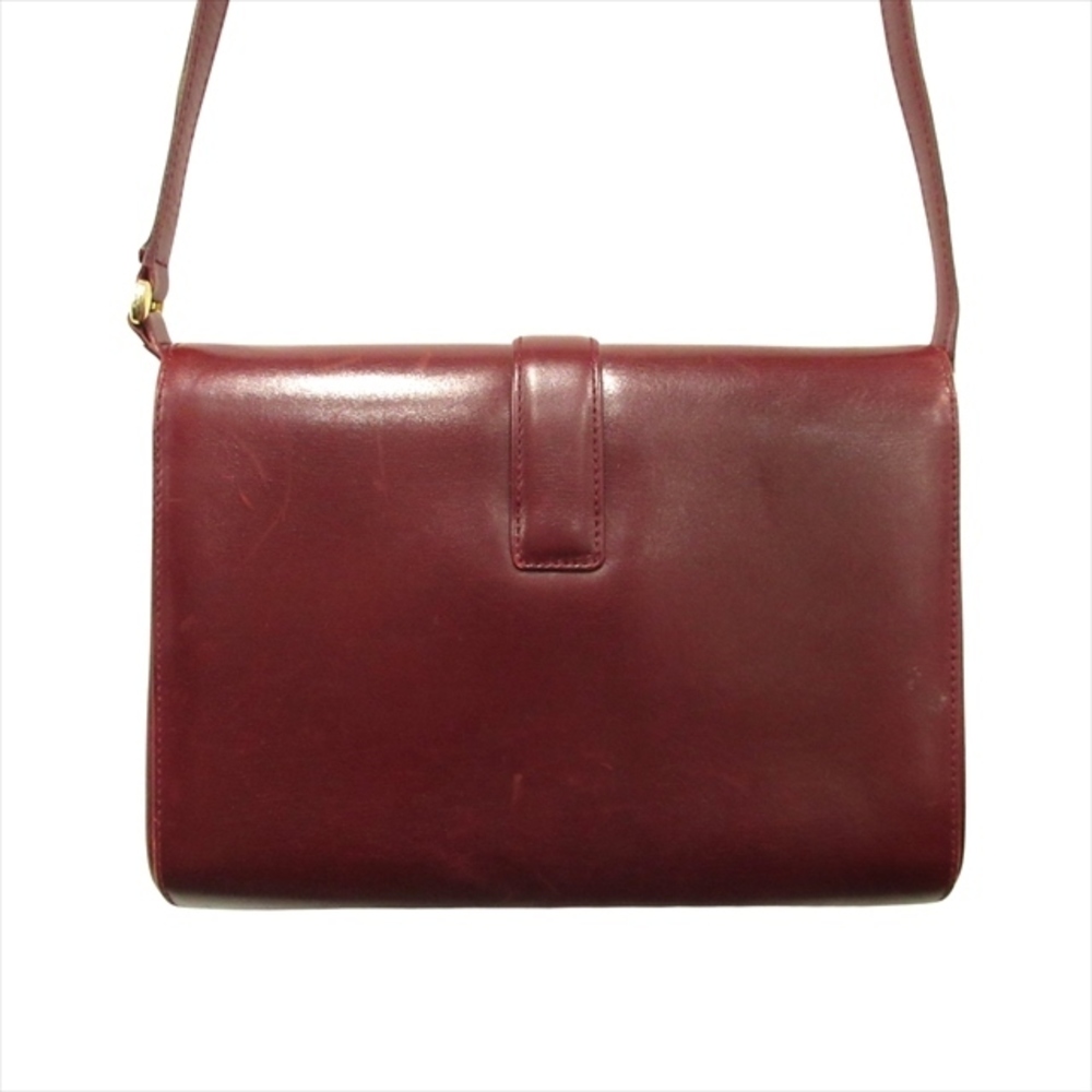 Gucci Bag Gold Bordeaux Leather Crossbody Shoulder